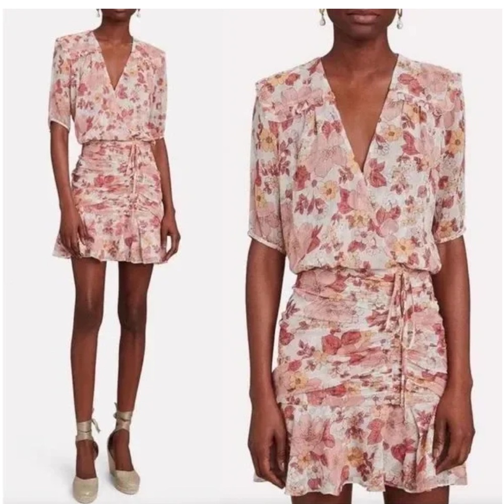 Veronica Beard Pink Wrap Dress